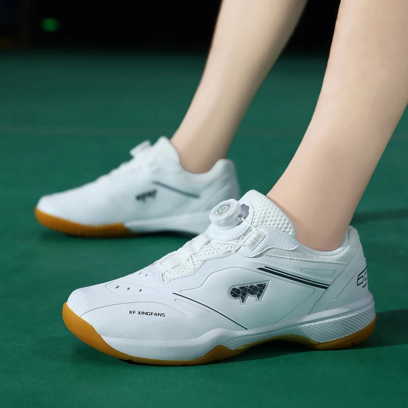 New rotating buckle badminton shoes | Precise wrapping system | Anti slip and wear-resistant | Lightweight shock absorption | Me