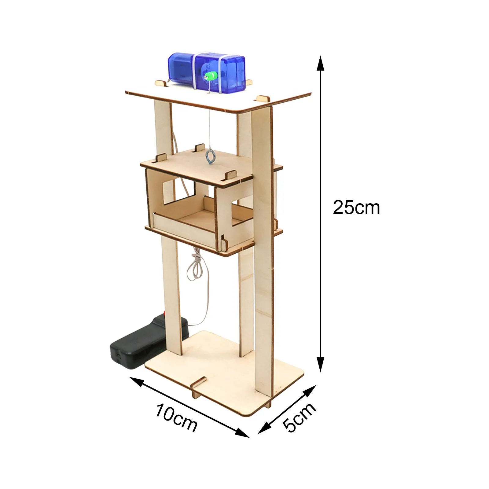 Electric Elevator Toys Creative Children Kids Teenager Boys and Girls Innovation Kits Physical Discovery Science DIY Assembled