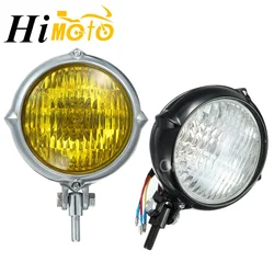 Universal Motorcycle Vintage Headlight Headlamp Front Head Light Lamp For Honda Yamaha Harley Cafe Racer Bobber Chopper Custom