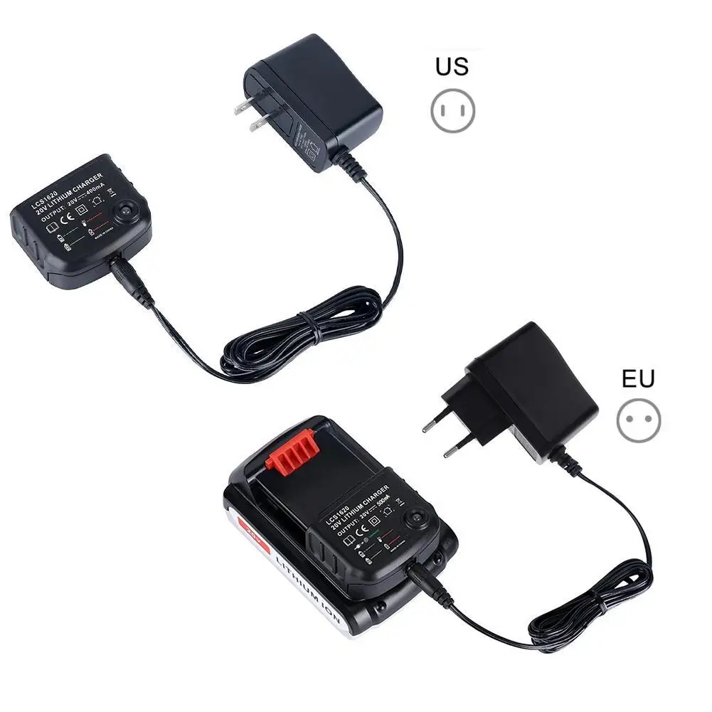 

Li-ion Battery Charger Electric Drill Screwdriver Tool Fast Charge For Black&Decker 20V LBXR20 LBXR20-OPE LB20 LBX20 LBX4020