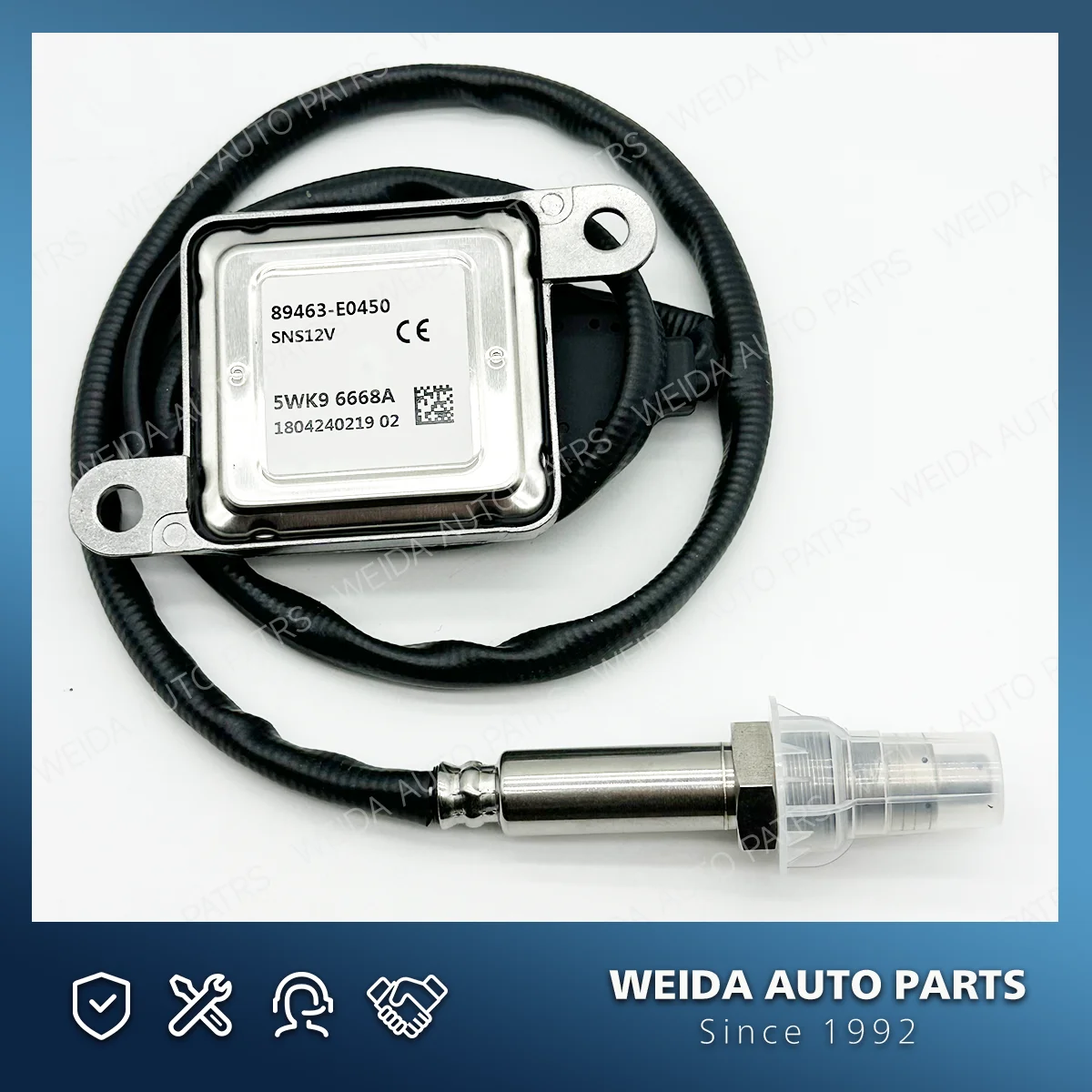 

5WK96668A 5WK9 6668A 89463-E0450 89463E0450 New NOX Sensor Nitrogen Oxygen Sensor For Hino 700 24V