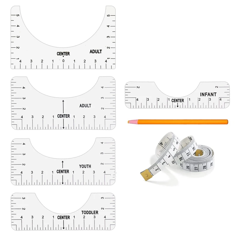 HOT SALE Tshirt Alignment Ruler, Tshirt Guide Alignment Tool, T-Shirt Craft Ruler, Tshirt Ruler Guide To Center Designs For Tool