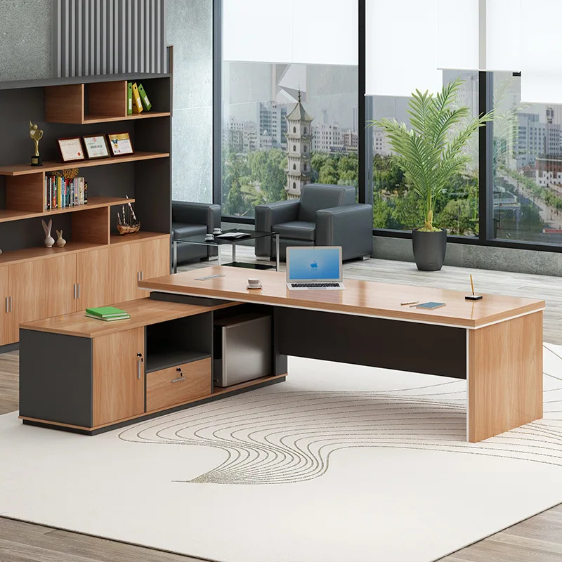 

Стол и стулья Boss Стол президента Простой, легкий, роскошный, элитный, атмосферный офис