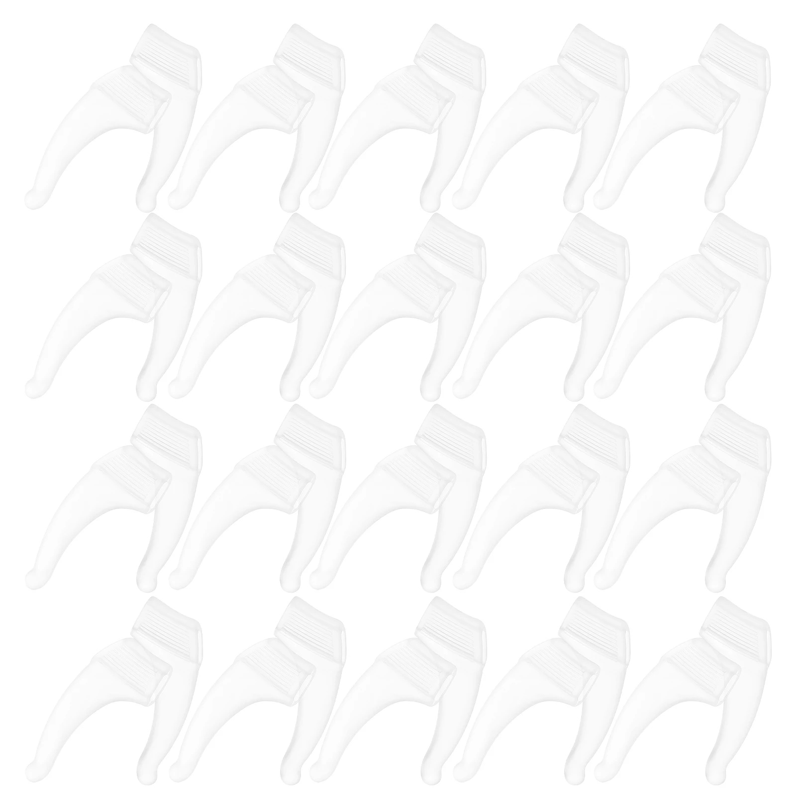 

30 Pairs Non-slip Eyeglass Ear Hooks Silicone Grips Anti-slip Glasses Retainer Comfortable Ear Protectors for Sports Kids