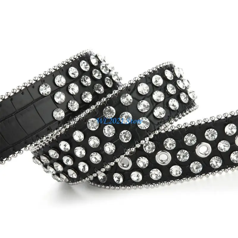 G5GC Bling Bling Cowboy Cowgirl Cintura in Jeans Gonna Cintura piena per adolescenti