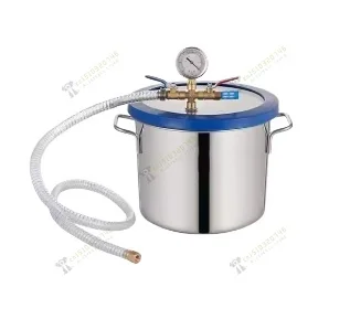 Stainless Steel Vacuum Pump Defoaming Bucket 1.5L 18L AB Glue Epoxy Resin Silicone Gypsum Vacuum Degassing Chamber Defoaming Bar