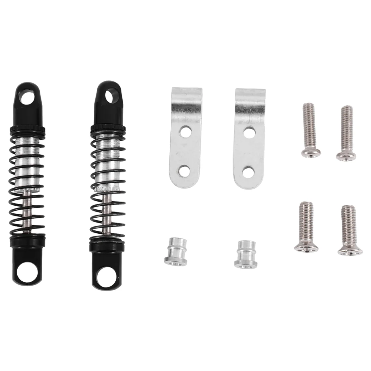 

AINY-for WPL D12 RC Car Metal Rear Shock Absorber Damper with Mount Fixed Seat Upgrades Parts Accessories,4