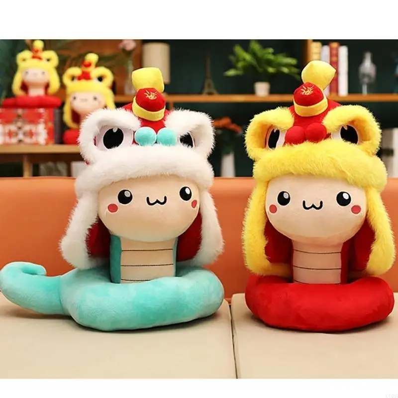 CORB Neujahrsverzierung, Zodiacs Snake Plüschspielzeug gefülltes Tierplüschspielzeugplüschpuppen