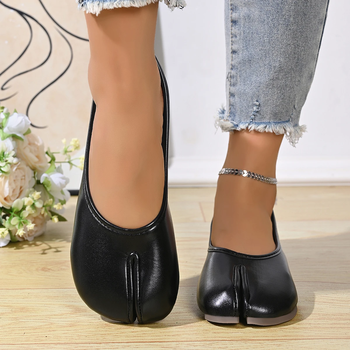 Damen Weiche Leder Komfortable – Pedal Platform Flat Bewertung und Preis