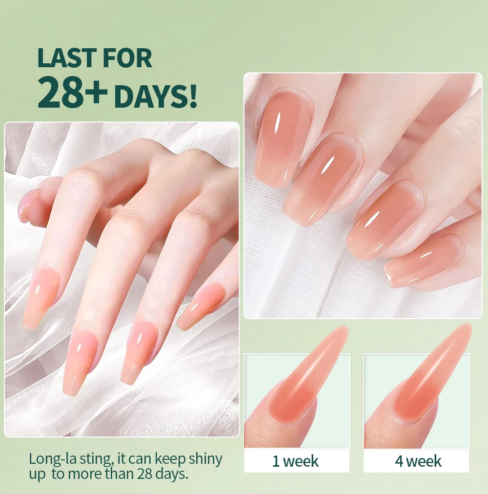 Nailpop Klares Polygel Nagelverlängerungsgel Anti-Sagging Schnellformendes Acrygel Nicht Vergilbend für UV LED Nagelkunst Salon – Detail 7