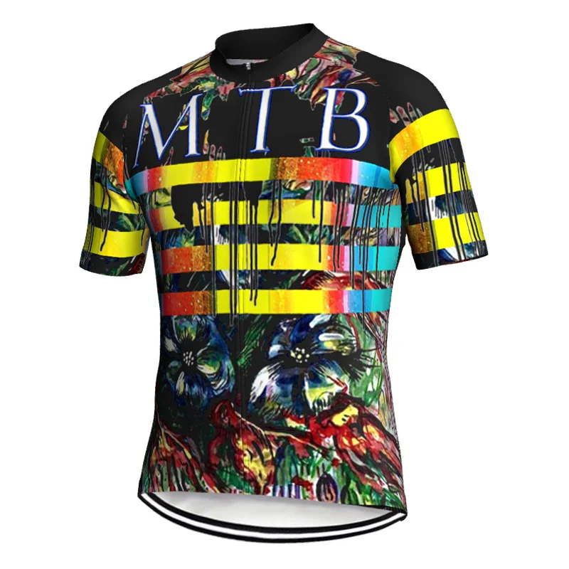 Summer Short Sleeve Road Jersey Cycling Clothes Bike Summer Bicycle Sweater MTB Yellow Jacket Wear Shirt Motocross Top Racer xxs