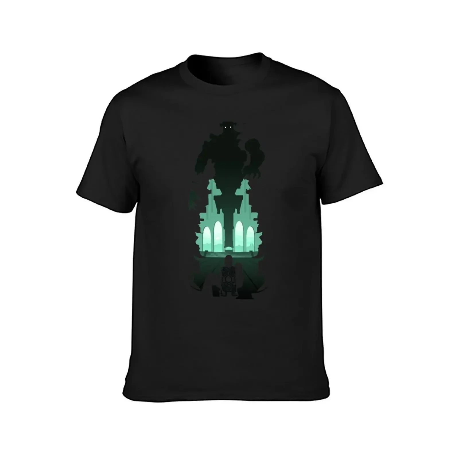 Shadow of the Colossus - Malus silhouette T-Shirt boys animal print plus sizes shirts graphic tee mens shirts graphic tee