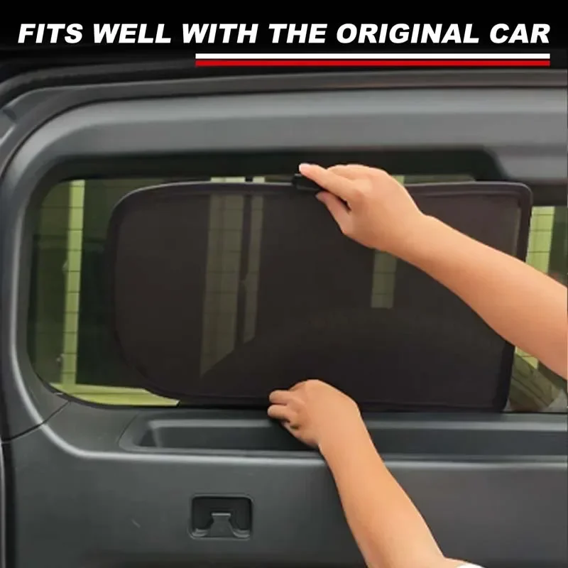 

For Haval H9 2024-25 Car Accessories Polyester Fiber Car Sunshade Side Window Mesh Curtains Sunscreen Heat Insulation Sun Visor