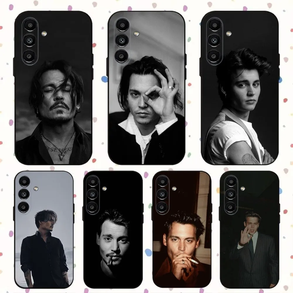 J-Johnny Depp  Phone Case For Samsung S24,S21,S22,S23,S30,Ultra,S20,Plus,Fe,Lite,Note,10,9,5G Black Soft Cover