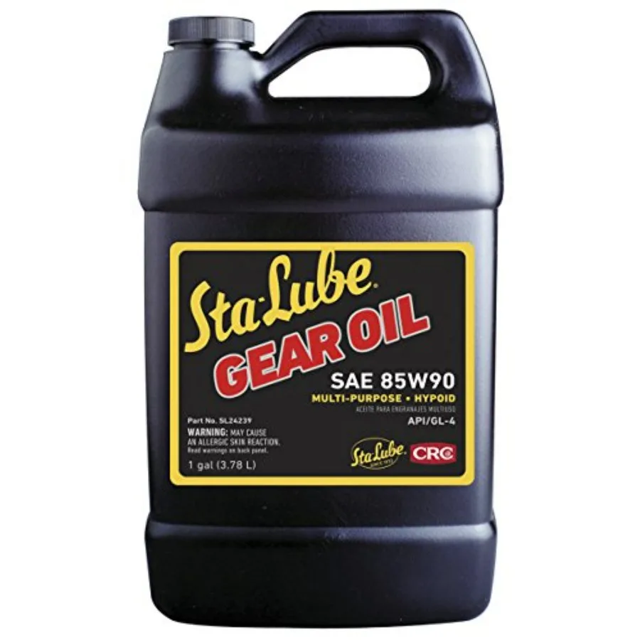 

CRC StaLube API GL4 Многоцелевое моторное масло 85W90 StaLube 1 галлон Гипоидное моторное масло Желтый металл Безопасный антикоррозийный и противоизносный Ep Добавить