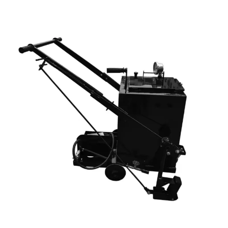 Nuovo carrello riscaldante da 37 litri per la riparazione delle crepe dell'asfalto, manutenzione stradale con componenti del motore e del motore della pompa centrale