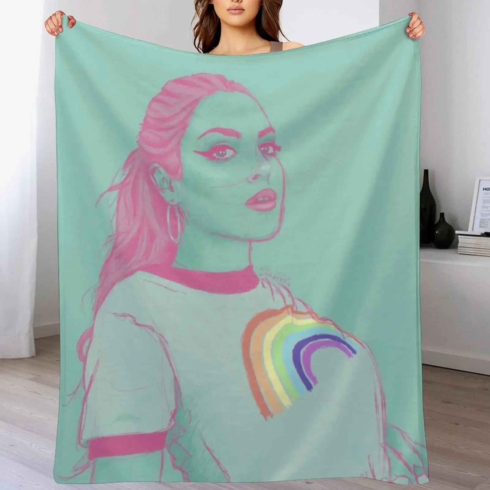 Liz Pride Throw Blanket Lightweight Warm Blanket for Indoor Outdoor Use