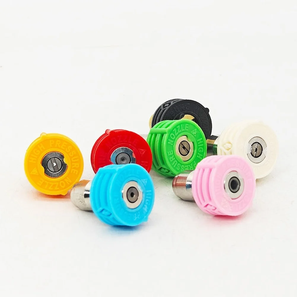 

Набор распылителей для мойки высокого давления, 7 шт., со насадками из нержавеющей стали и быстроразъемным соединением 1/4 для насадки для шланга для мойки автомобиля