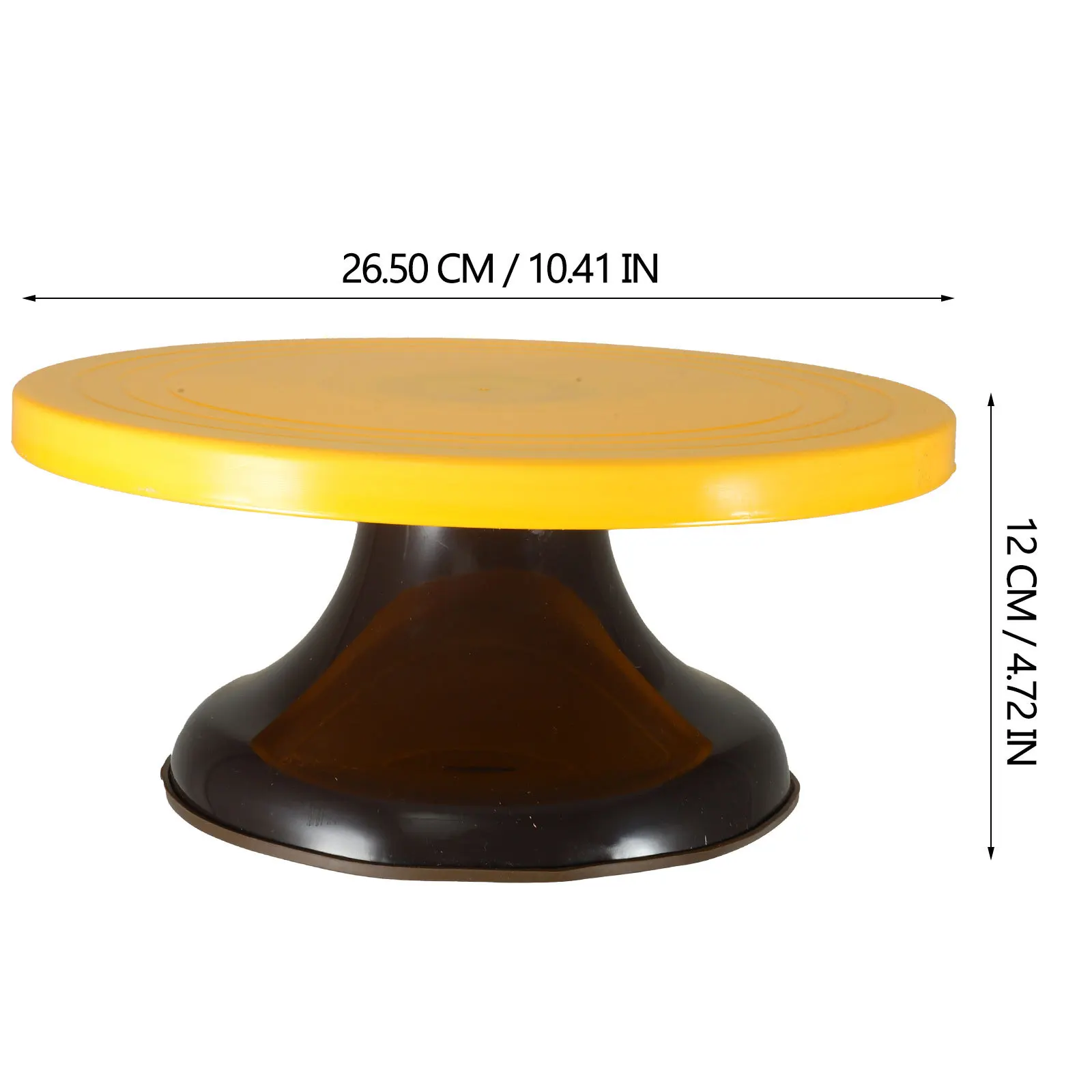 

Cake Decorating Turntable with Stable Bottom Smooth Surface Non-Skid Base Flexible Silent Rotation Ideal Cake Decorating and