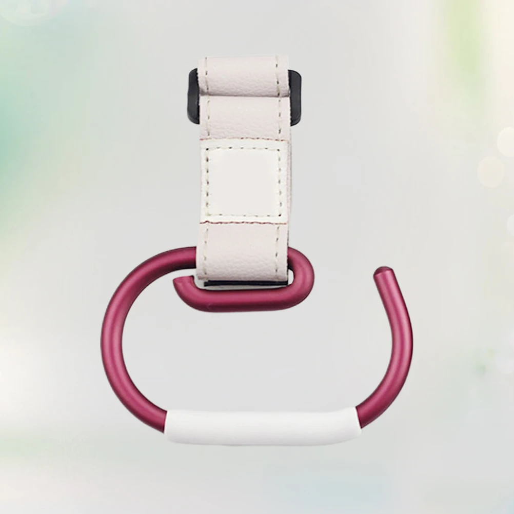 

Крючки для колясок Сверхмощный простой дизайн Легкий доступ Вращающиеся сумки для покупок Подгузники Аксессуары для колясок Белый