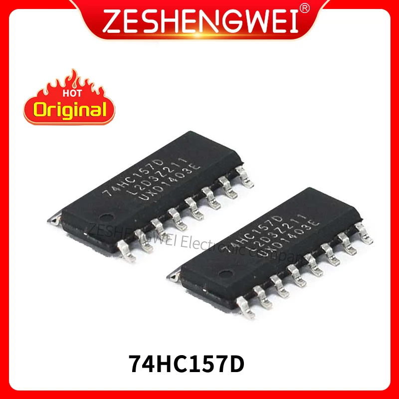 Lot de 10 pièces cms, en Stock, 74HC157D SOP-16 SN74HC157DR SN74HC157