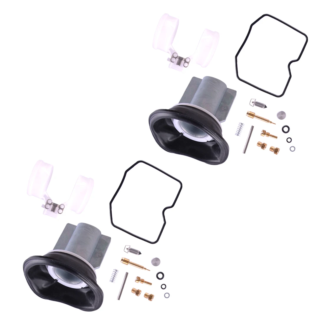 2 Sets Motorbike Carburetor Repair Kit Plunger Diaphragm High Quality Fit for Kawasaki EX500 GPZ500S Ninja 500R