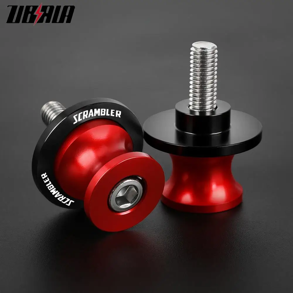 

For Ducati Scrambler 400 800 1100 2014 2015 2016 2017-2022 Motorcycle Swingarm Spools M6 Stand Screws CNC Motorcycle Accessories