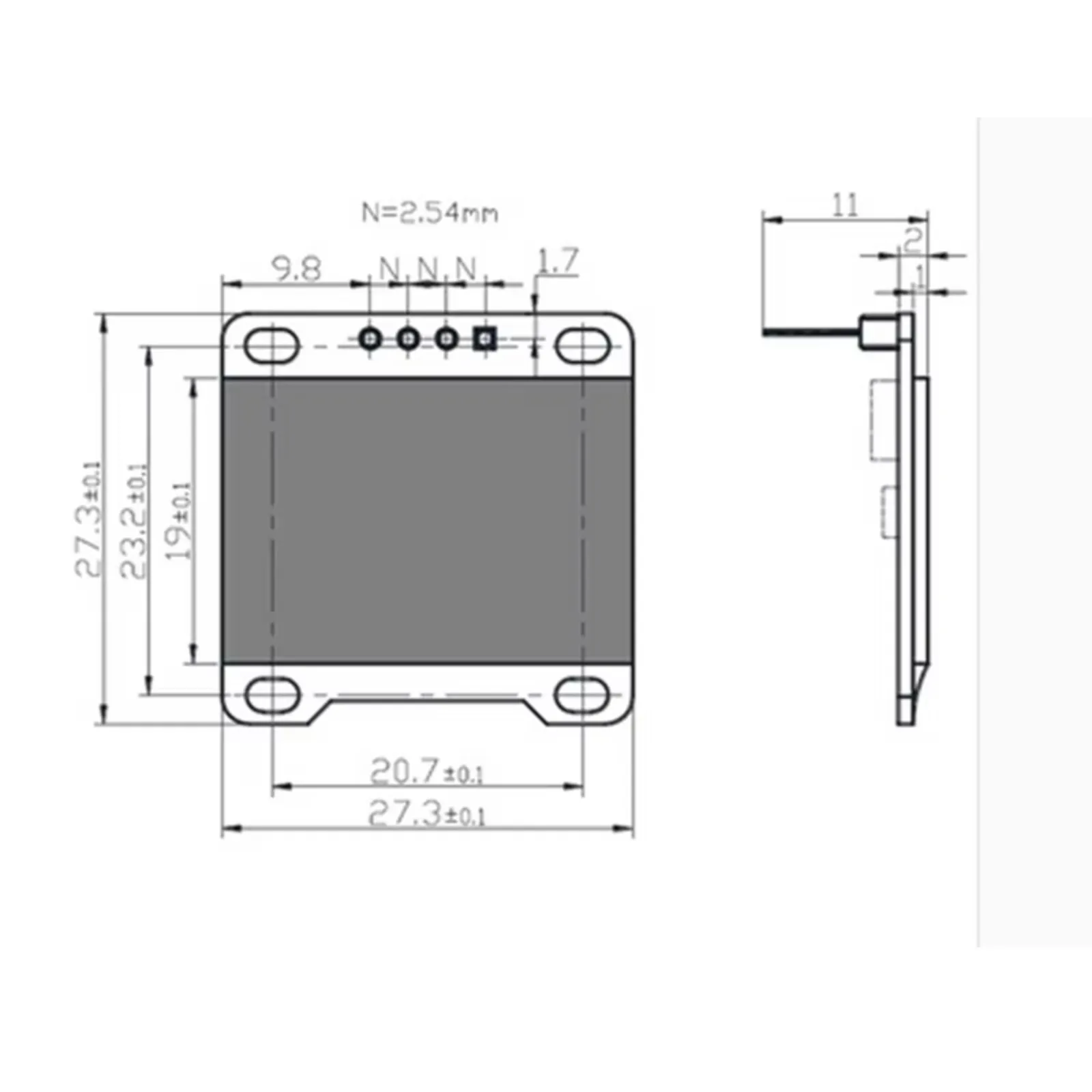 10 шт./лот 1,3-дюймовый OLED-модуль 128X64 I2C IIC последовательный SH1106 экран дисплея для Arduino 51 STIM32 SCR DIY0142
