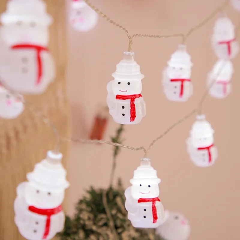 

Christmas Lights String Santa Claus Snowman Battery-operated Garland LED Christmas Decorative Light Xmas Party Decor 613