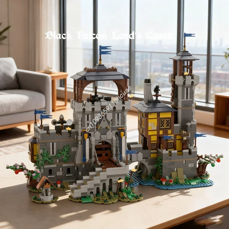 

3208pcs MOC Black Falcon Lord S Castle Falconsed Model Building Toys Blocks Construction Assemble Festival Gift Idea Brick
