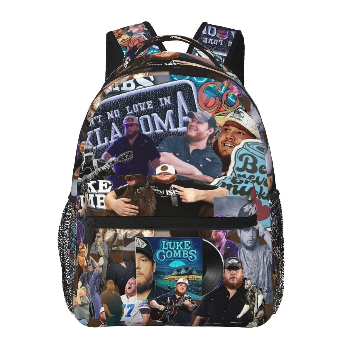 Country Singer Luke Combs Word Tour Student Backpack School Bag Hiking Travel Daypack for Men Women Fashion Bookbag Shoulder Bag