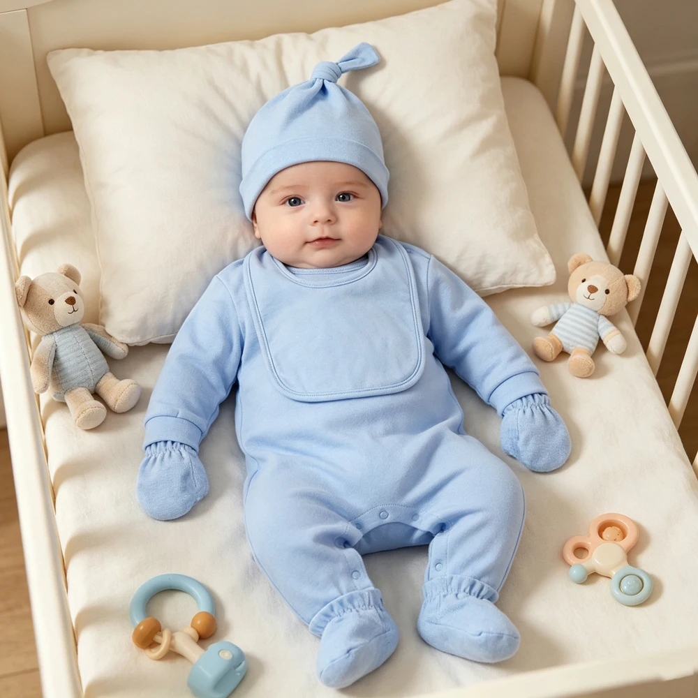 Newborn Baby Clothing 0 3M 6 9 12 M Baby Boys Clothes Sets Boutique Cotton Toddler Girls Outfits Baby Going Home Outfit Hospital
