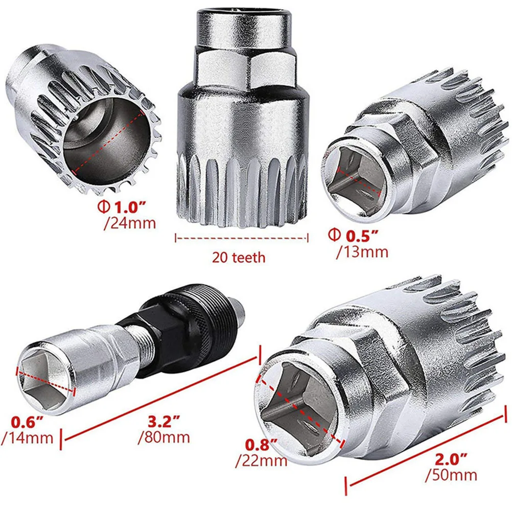 1Set Flywheel Tools Bike Assemble Flywheel Install Uninstall Stainless Steel Durable Wrench Bike Assemble Wrench