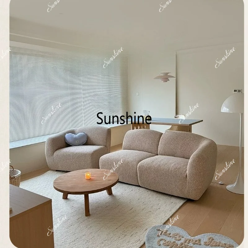 Sofa removable washable French fabric module small apartment bedroom