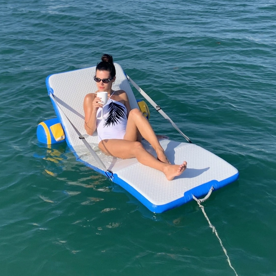 New Design Portable Inflatable Sup Dock Outdoor Drop Stitch Beach Sofa Seat For Rest