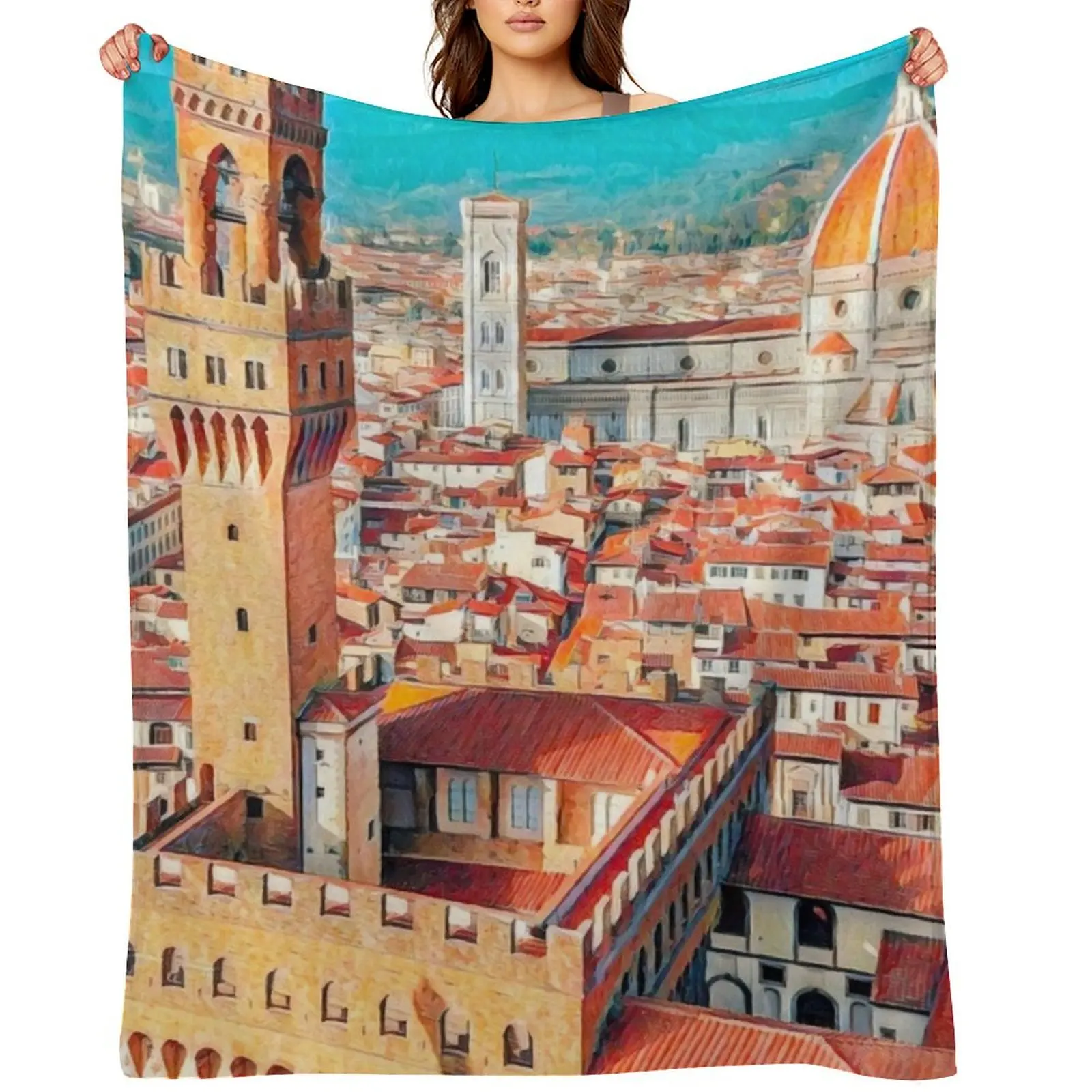 

Florence Throw Blanket For Sofa Thin Polar anime Luxury Thicken Blankets