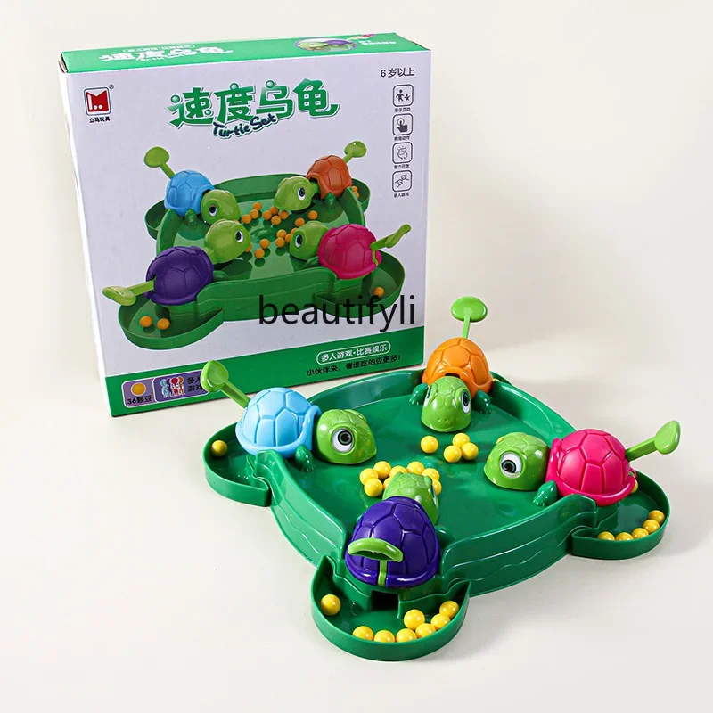 Turtle Pac Multiplayer Desktop Interactive Toys Parent-Child Uncompression Battle 3-8 Years Old, Educational Board Game Toys