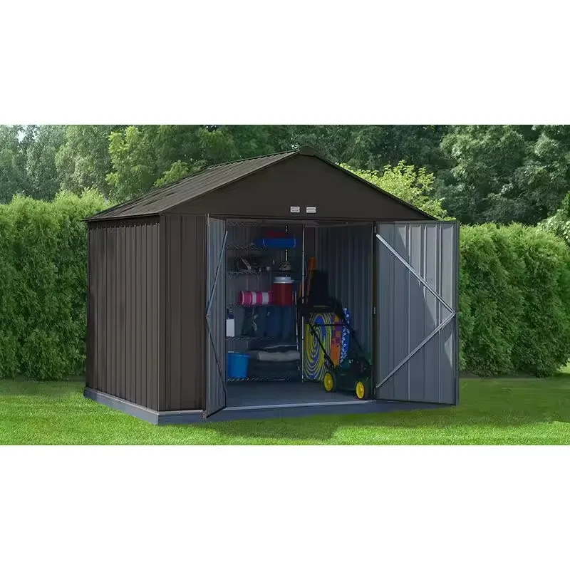 رائجة البيع المواد الصلب في الهواء الطلق حديقة تخزين سقيفة بسهولة تجميعها إطار معدني مقاوم للماء منزل ومستودع المصنع مباشرة #4