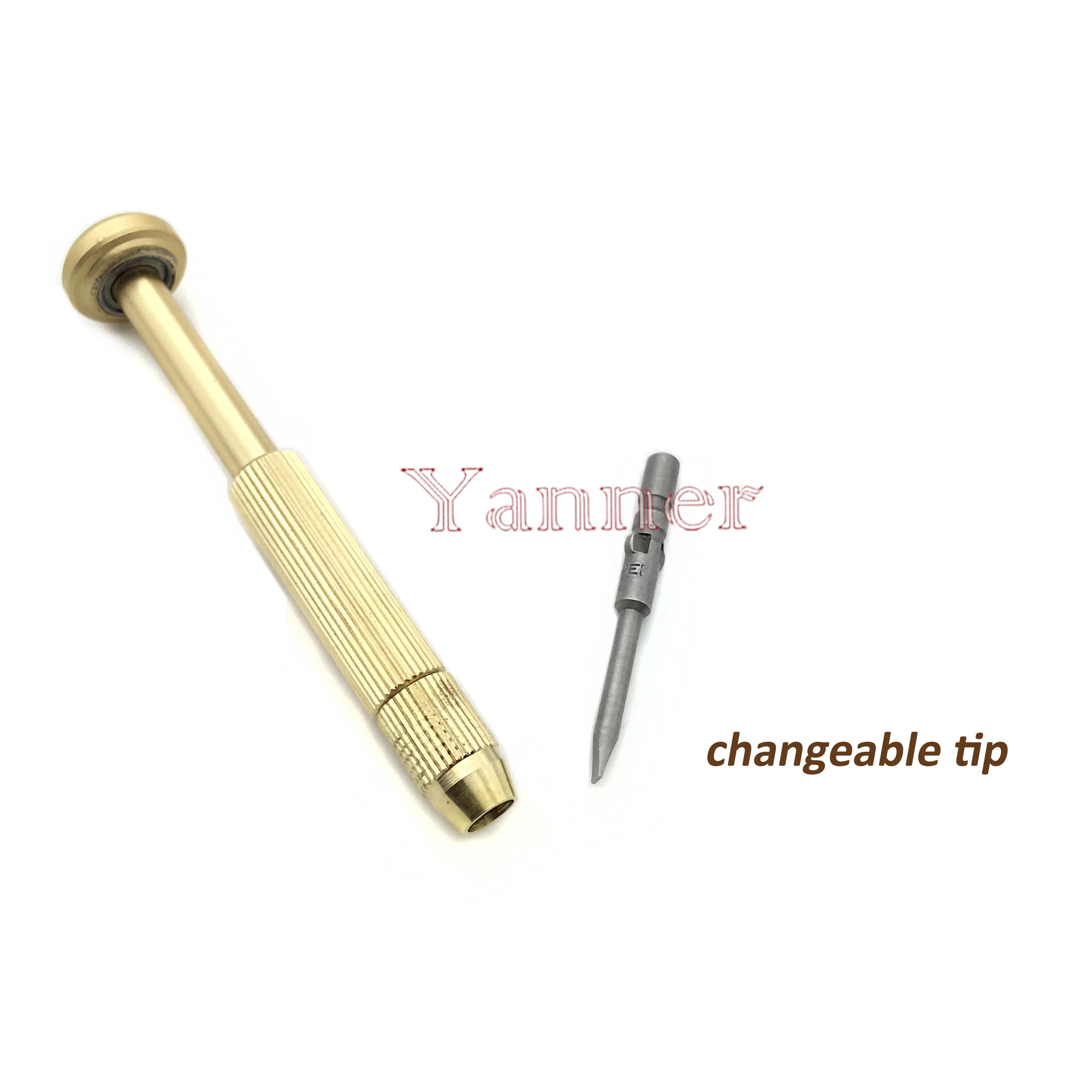 Hot sale! Brass Body High Quality Screwdriver with 2.5mm Magnetic Changeable Tip