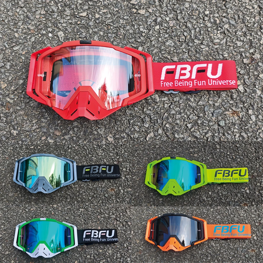 

FBFU 2025 Men Women Ski Bicycle Glasses Windproof Sandproof, All-Day Breathable, Fashionable Winter Off-Road Ski