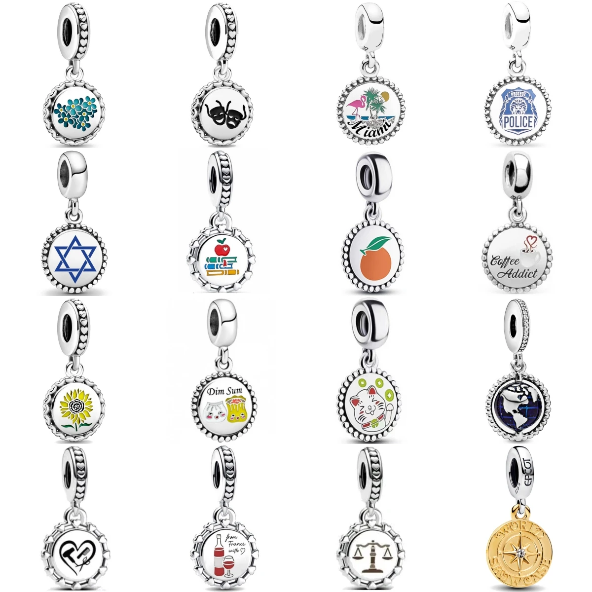 

Fashion 925 Sterling Silver Book Maneki Neko Ant Balance Charm Bead Pandent Fit Original Bracelet Accessories DIY Women Jewelry