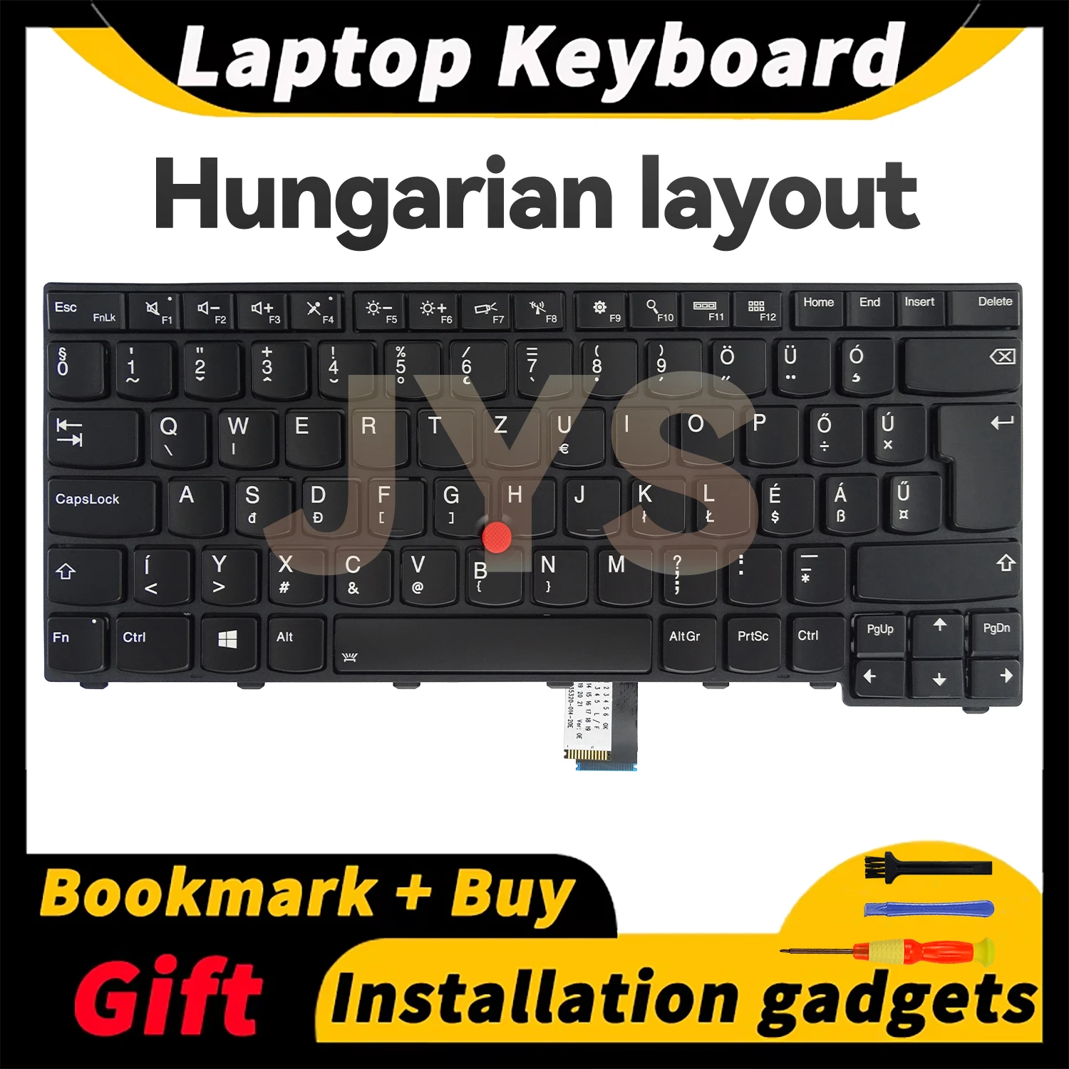

Suitable for Lenovo ThinkPad T440/T440s/T440P/T450/T460/L440/L450/L460/L470/T431S laptop keyboard with backlit Hungarian layout
