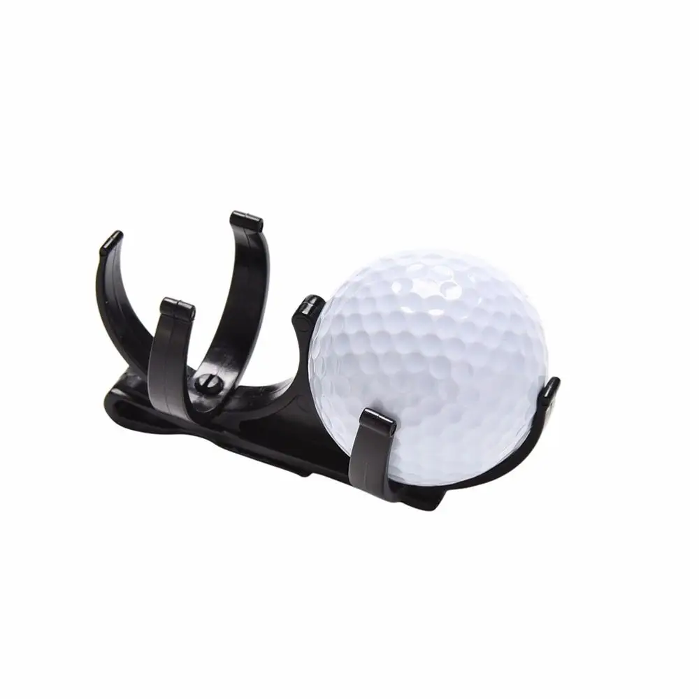 Portable Training Tool Fold Golfing Sporting Training Tool Rotatable Golf Clip Golf Ball Clip Double Ball Clip Golf Ball Holder