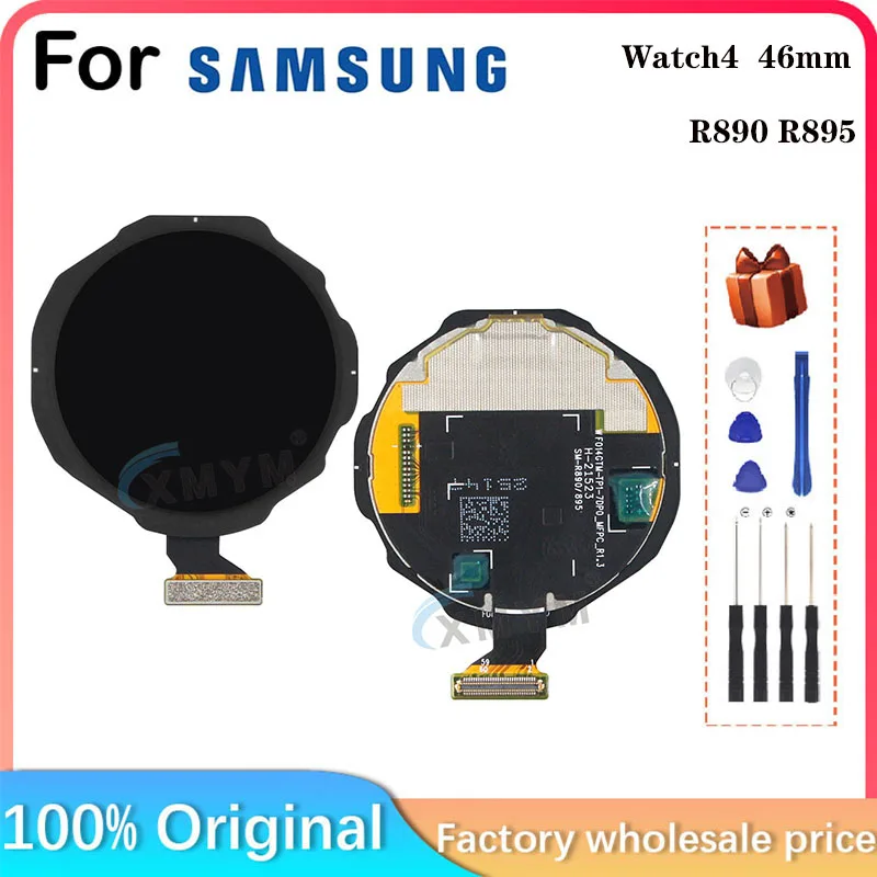 For Samsung Galaxy Watch 4 Classic 46MM SM-R890 SM-R895 Smart Watch LCD Display Parts Replace and Repair