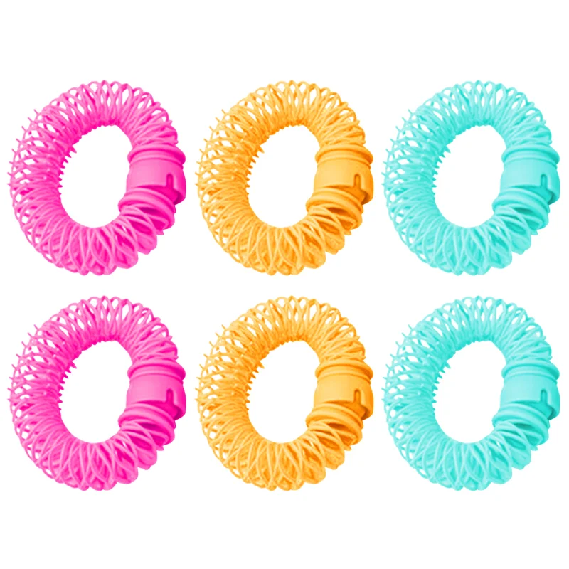 6/8Pcs Hairdress Magic Hair Curler Spiral Curls Roller Donuts Curl Hair Styling DIY Tool Hair Accessories