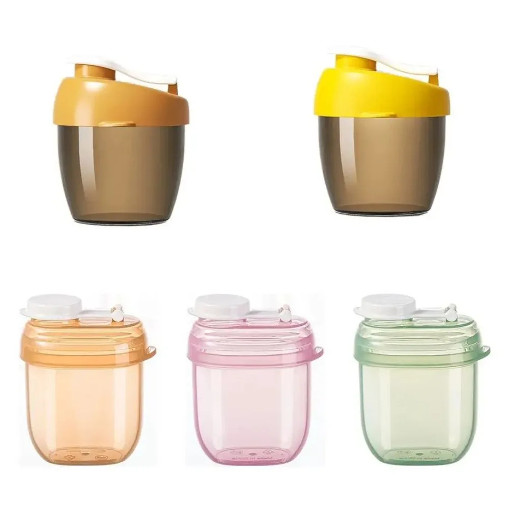 Spill-Proof Lid Milk Powder Box Sealed Mini Toddle Snacks Container With Milk Powder Spoon Feeding Lunch Box Outdoor Feeding