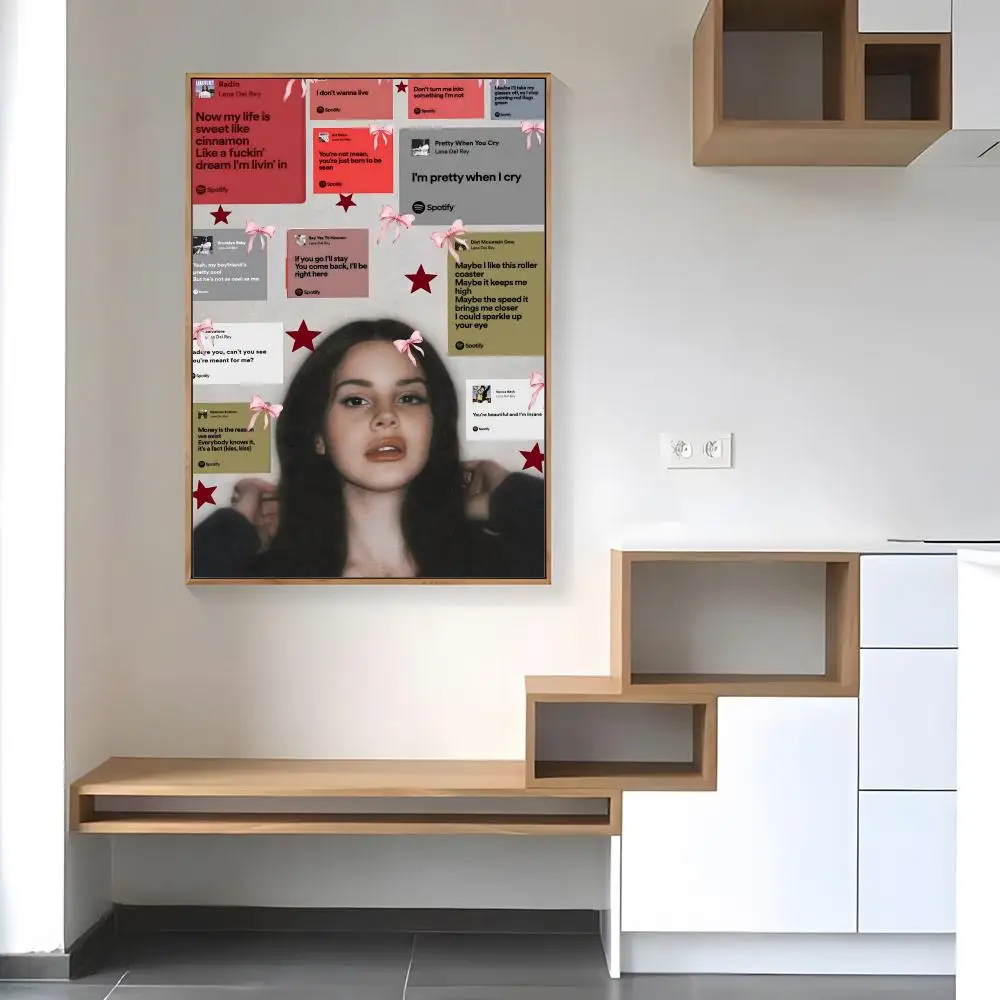 Singer Lana Del Rey Poster Paper Print Home Living Room Bedroom Entrance Bar Cafe Art Painting Decoration