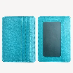 New Thin PU Leather Mini Wallet Slim Bank Credit Card Holder 5 Card Slots Men's Business Small ID Case For Man Purse Cardholder