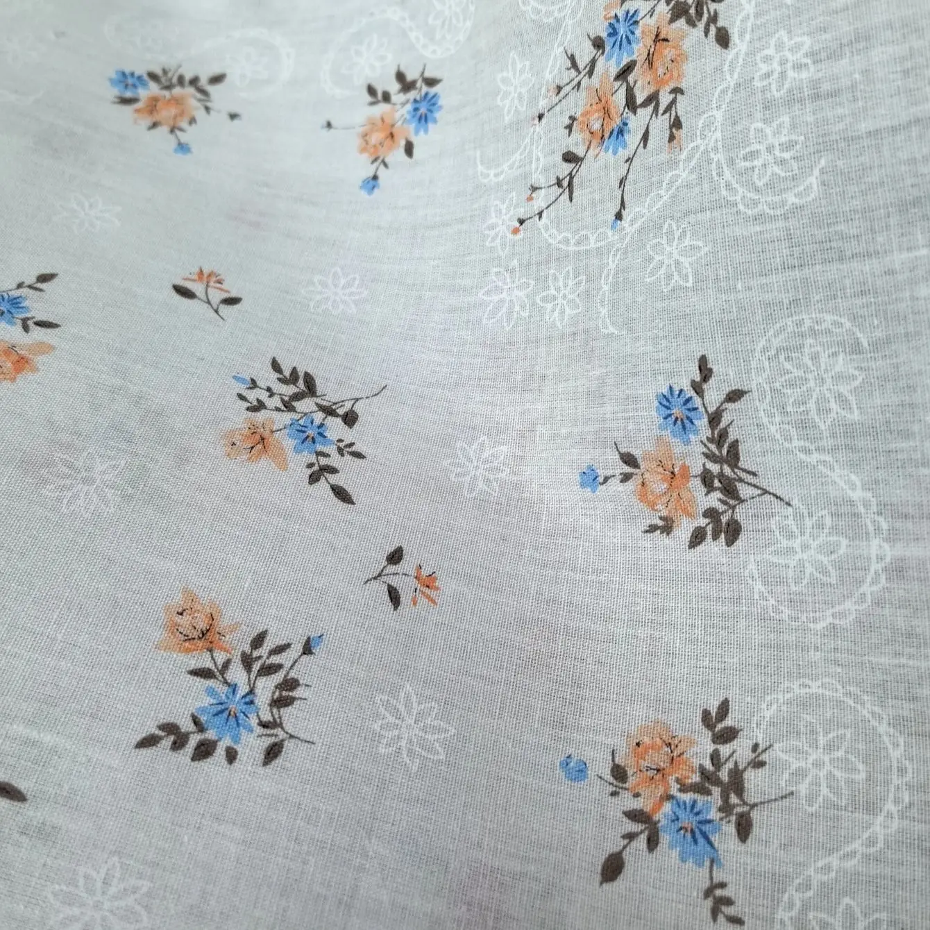 Women's Printed Cotton Handkerchiefs, Retro 6pcs
