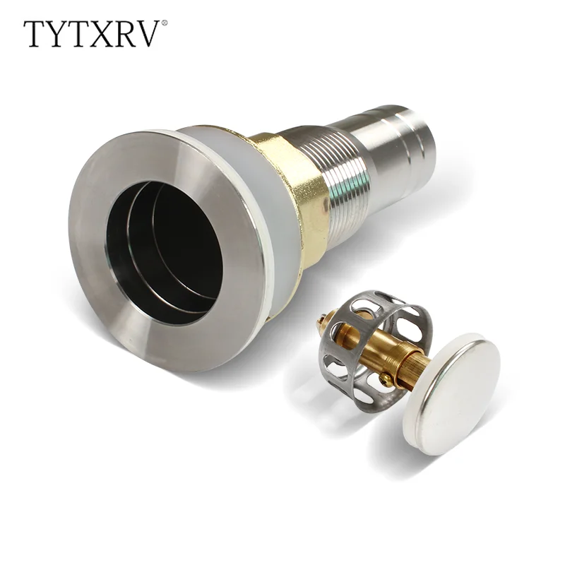 TYTXRV  High Quality 304 Stainless Steel Floor Drain with Strainer Anti-Clogging Plug Anti Odor for RV  Yacht Boat accessories